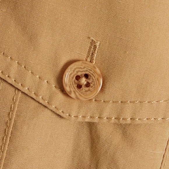 Ulla Johnson Jordana Jacket Tan Cotton Linen Peplum Utility Size Medium - Picture 4 of 16